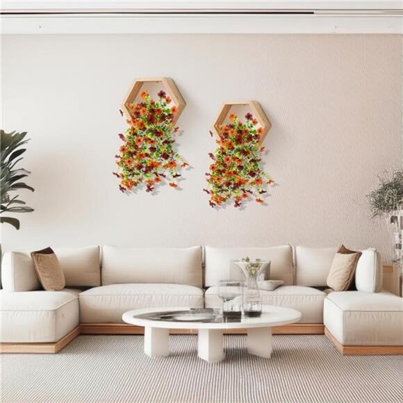 2PCS Faux Silk Daisy UV Resistant Look Real for Outside Home Indoor Planter - Picture 6 of 7